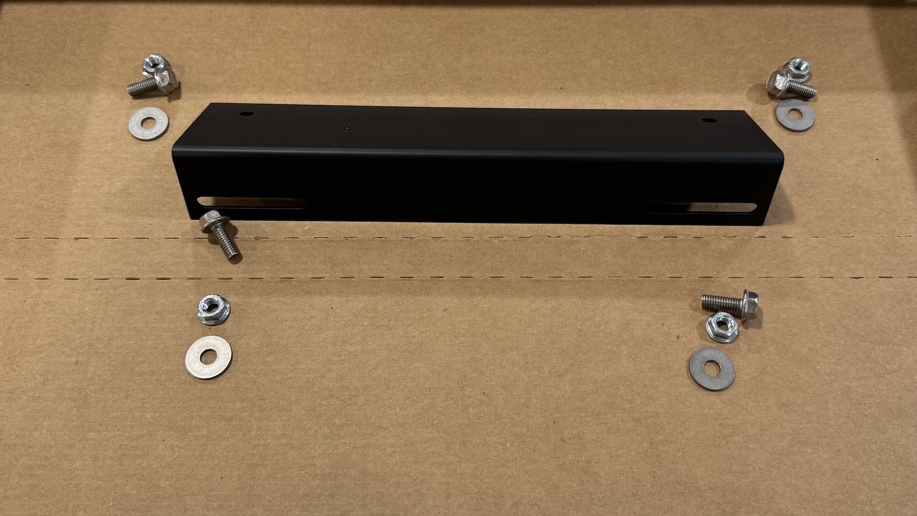 15th Anniversary license plate bracket kit contents