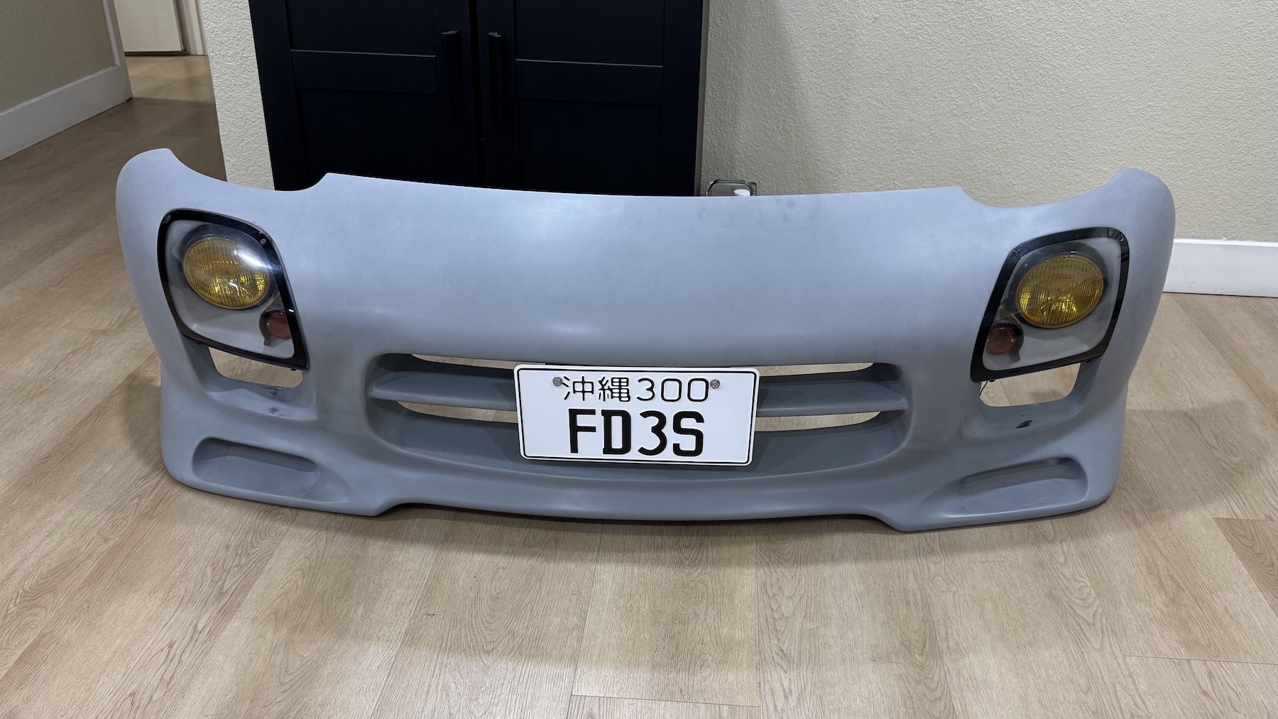 A-Spec license plate bracket with Japanese license plate