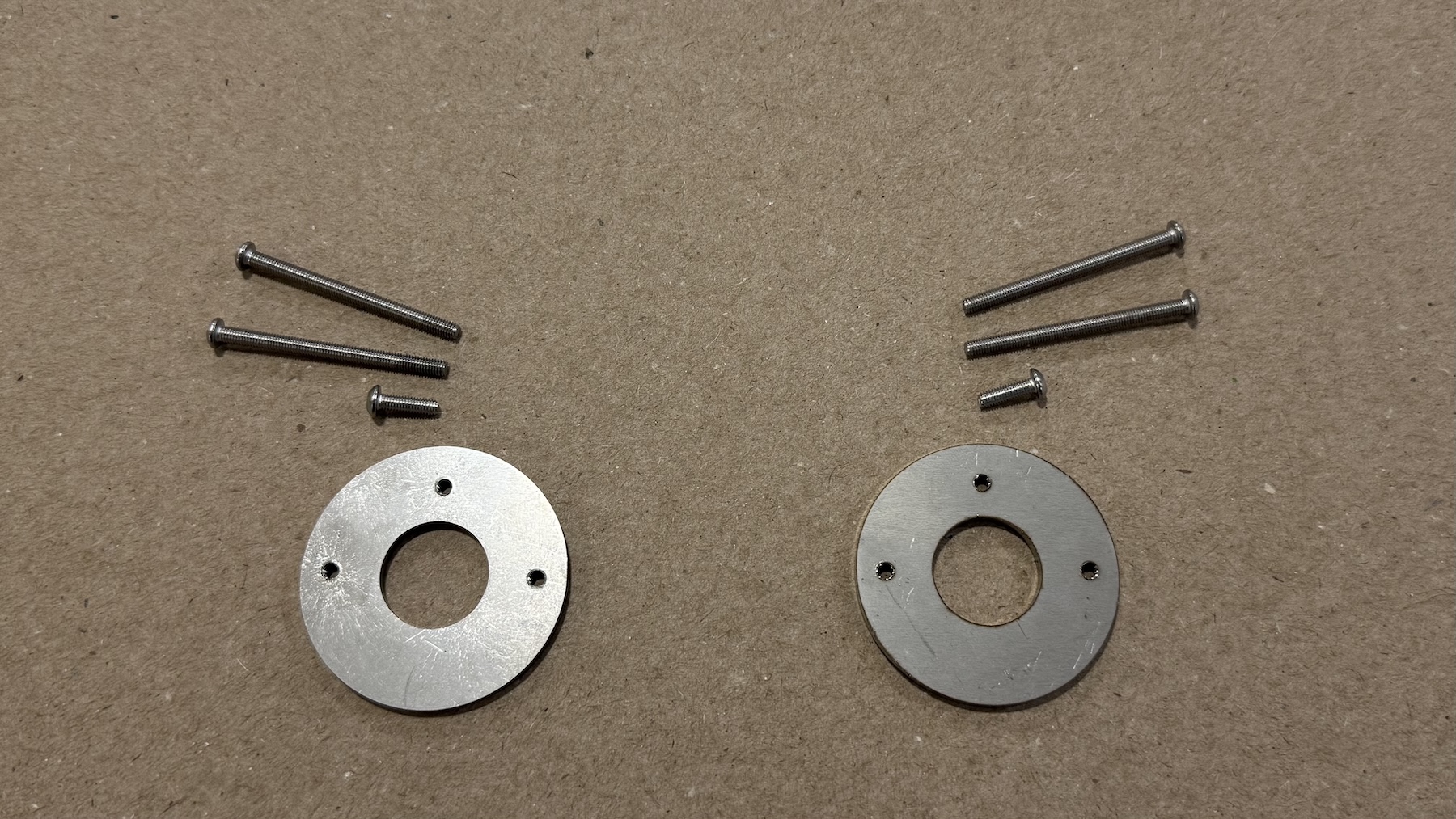 Turn signal bracket kit components