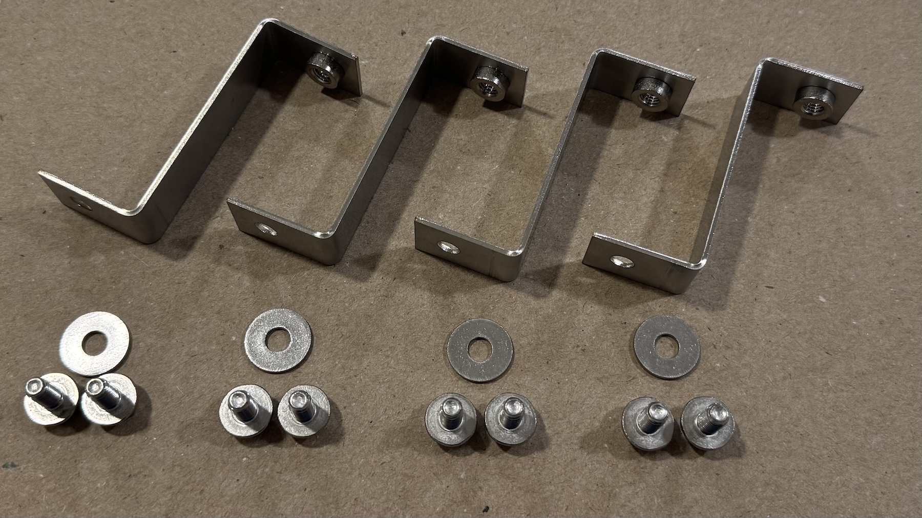 Undertray bracket kit components